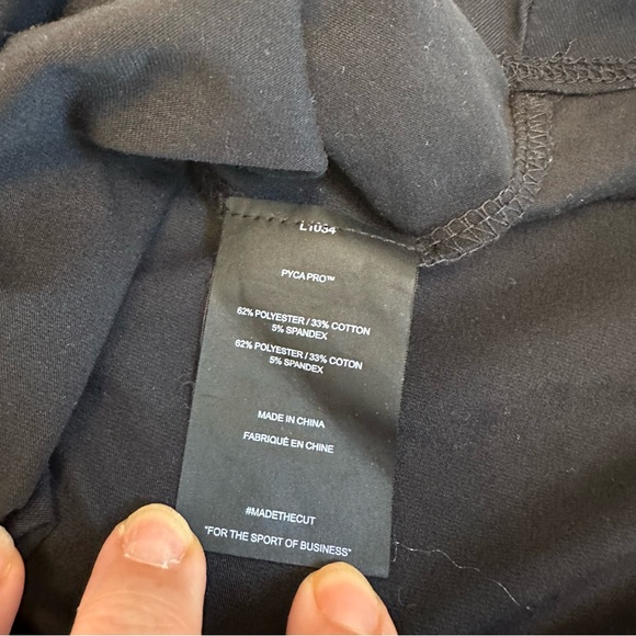 Cuts Shirt Mens Large Black Pyca Pro Elongated Athletic Short Sleeve Tee - Picture 7 of 8